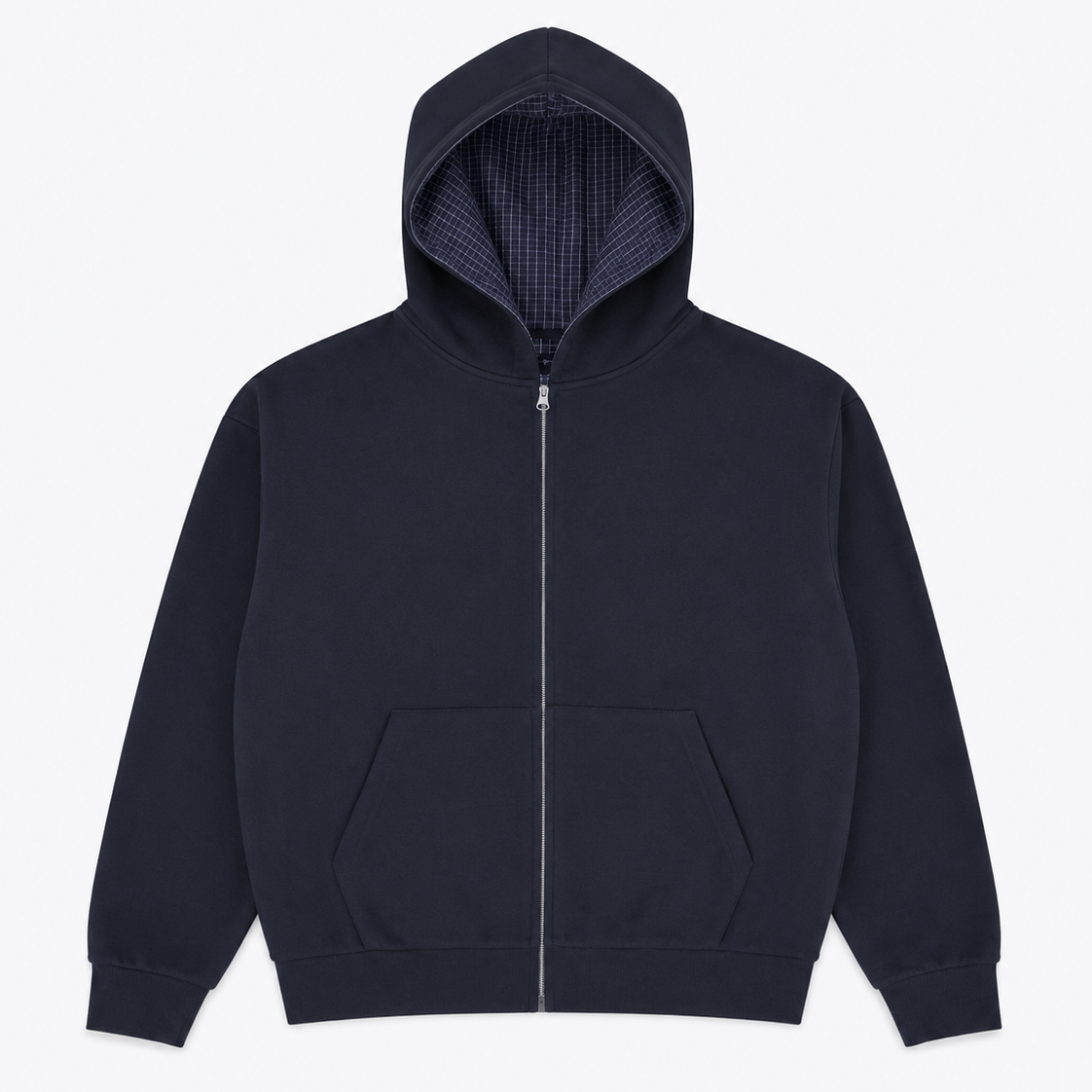 Plaid Hoodie - Black